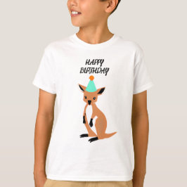 T-shirt chemise bébé kangourou joyeux anniversaire