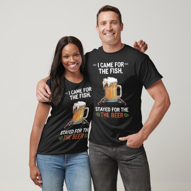 T-shirt Chemise Beer & Fishing Trip - Dos personnalisable (Unisexe)