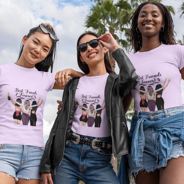 T-shirt Chemise Besties, Chemises Matching Best Friends (Créateur téléchargé)