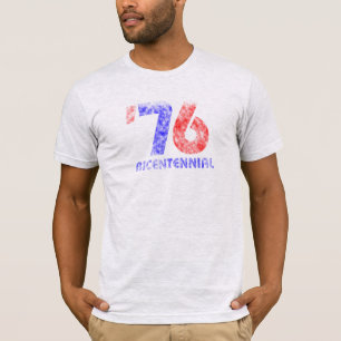 T-shirt Chemise bicentenaire "76" des USA de cru