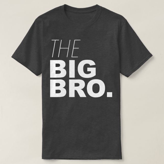 T-shirt Chemise Big Brother Boys Pour Enfants Adulte Le Bi (Design devant)