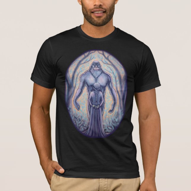 T-shirt Chemise Bigfoot Homme Sasquatch & Tee Chemise Maid (Devant)