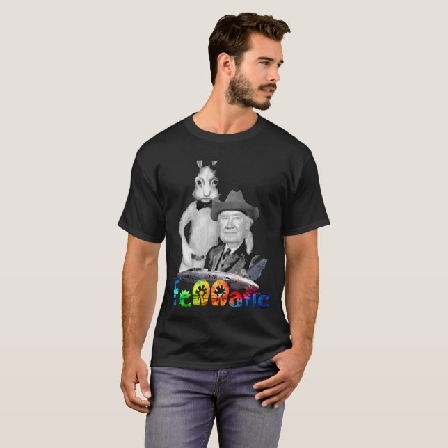 T-shirt Chemise bilatérale d'arc-en-ciel de Harvey Fenn (Devant entier)