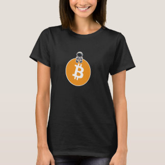 T-shirt Chemise Bitcoin Crypto HODL BTC Astronaut Moon T-S