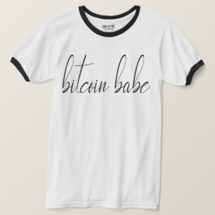T-shirt Chemise Biycoin Babe - Noir et Blanc