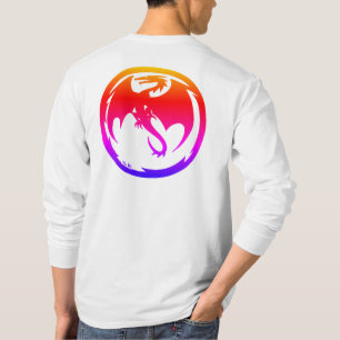 T-shirt Chemise blanche à manches longues Neon Dragon pour