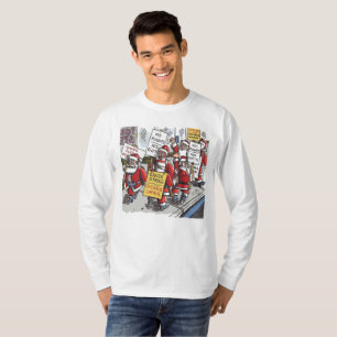 T-shirt Chemise blanche à manches longues Santa Strike pou