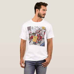 T-shirt Chemise blanche homme Santa Strike