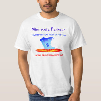 T-shirt Chemise blanche, Minnesota Parkour