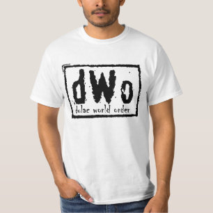 T-shirt Chemise blanche/noire d'ordre mondial de Dulac