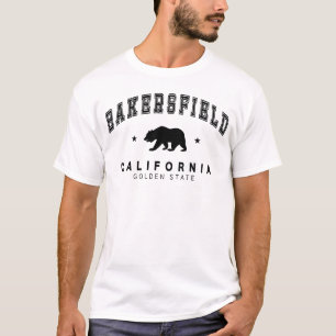 T-shirt Chemise blanche pour hommes de Bakersfield - Motif