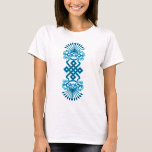 T-shirt Chemise bleue de dames de Kirttmukha