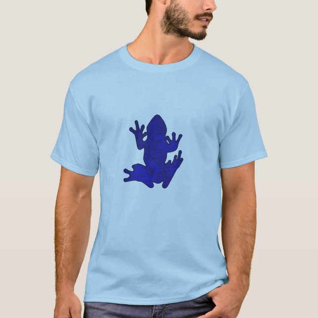 T-shirt Chemise bleue de grenouille (Devant)