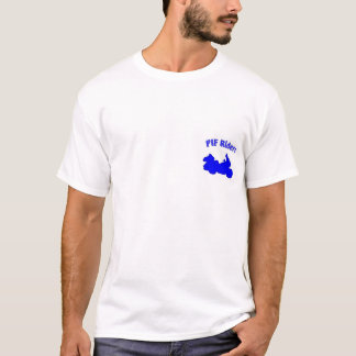 T-shirt Chemise bleue de logo