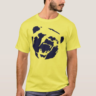 T-shirt chemise bleue d'ours