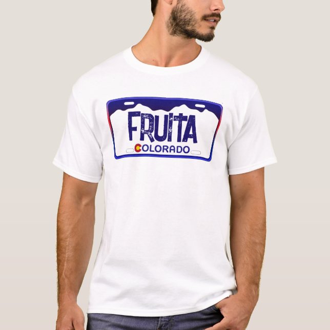 T-shirt Chemise bleue Fruita Colorado (Devant)