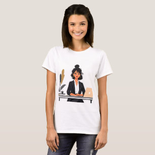 T-shirt Chemise Boss Lady CEO Femme Ciel de la Ville - Emp