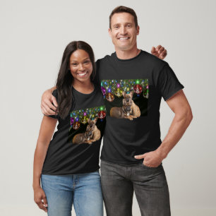T-shirt Chemise Bouledogue français Noël