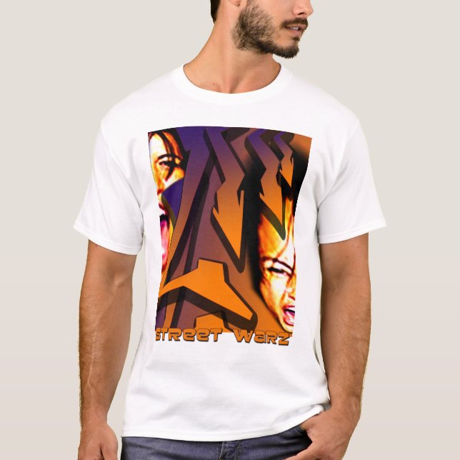 T-shirt chemise bruyante tordue de hip hop (Devant)