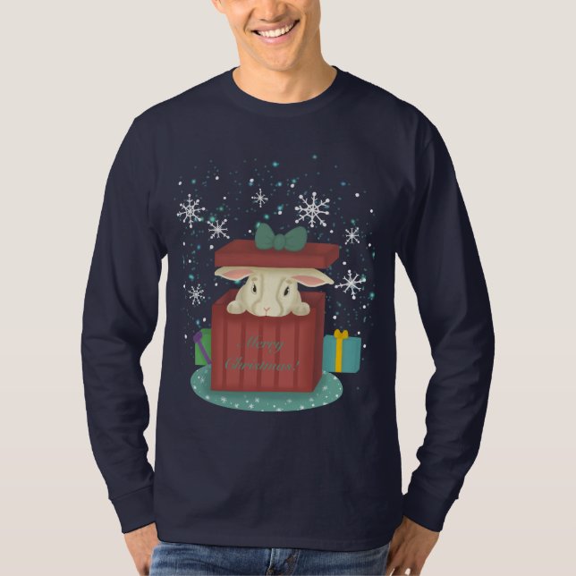 T-shirt Chemise Bunny de Noël (Devant)