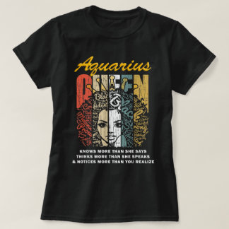 T-shirt Chemise Cadeau Aquarius Queen Anniversaire - Sait