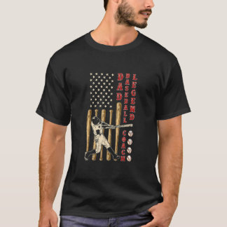 T-shirt Chemise Cadeau De L'Entraîneur De Baseball Papa