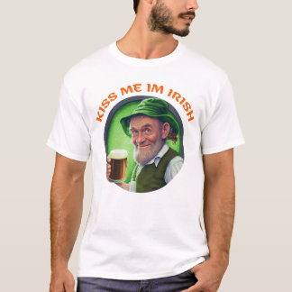 T-shirt Chemise cadeau Saint Patrick Day | Embrasse-moi im