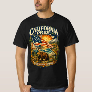 T-shirt Chemise Californie Fierté Golden State Forever