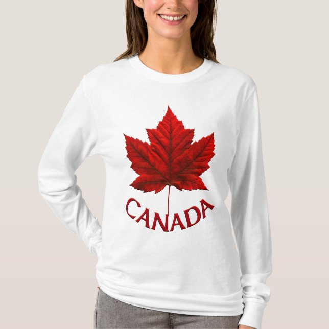 T-shirt Chemise Canada femme Dame's Canada Souvenir chemis (Devant)