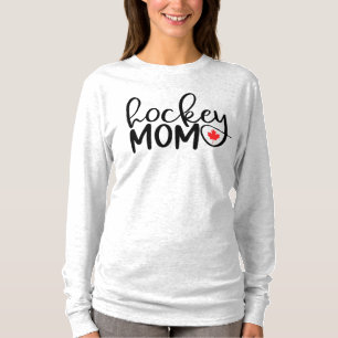 T-shirt Chemise canadienne maman de hockey