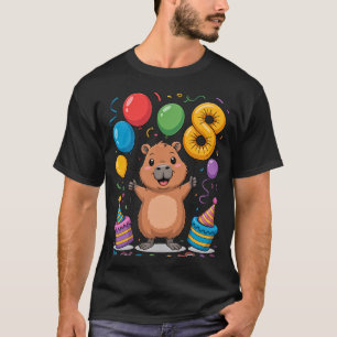T-shirt Chemise Capybara pour filles de 8 ans pour célébra