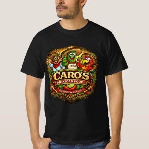 T-shirt Chemise Caro’s Mexican Food – Authentique & Délici