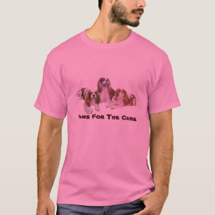 T-shirt Chemise cavalière de cancer du sein d'épagneul d
