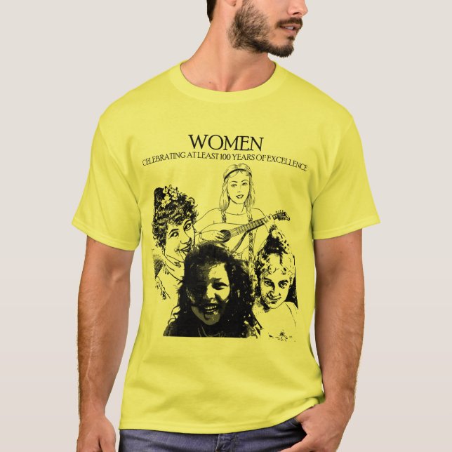 T-shirt chemise célébrant le 100e anniversaire des femmes (Devant)