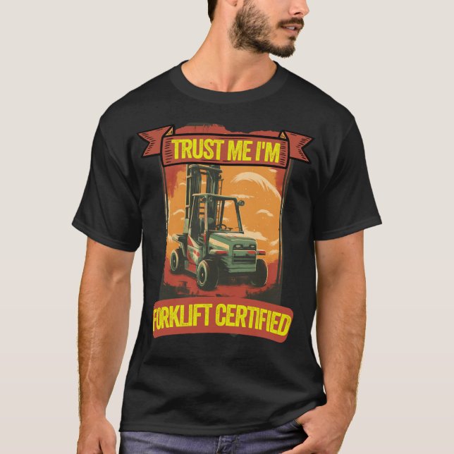 T-shirt chemise certifiée chariot élévateur (Devant)