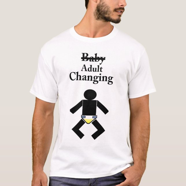 T-shirt Chemise changeante de table de bébé adulte d'ab (Devant)