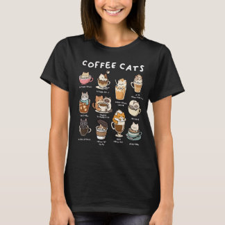 T-shirt Chemise Chats Café Drôle