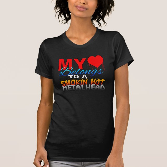 T-SHIRT CHEMISE CHAUDE DE SMOKIN METALHEAD (Devant)
