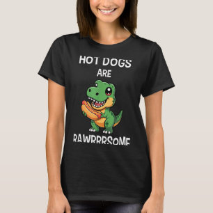T-shirt Chemise Chien Chaud Dinosaure T Rex Drôle Les Chie