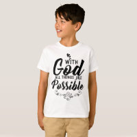Chemise chrétienne - Avec Dieu tout est possible