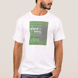 T-shirt Chemise chrétienne de bible de 119:11 de psaume