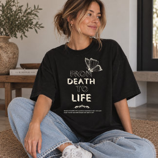 T-shirt Chemise chrétienne De la mort à la vie