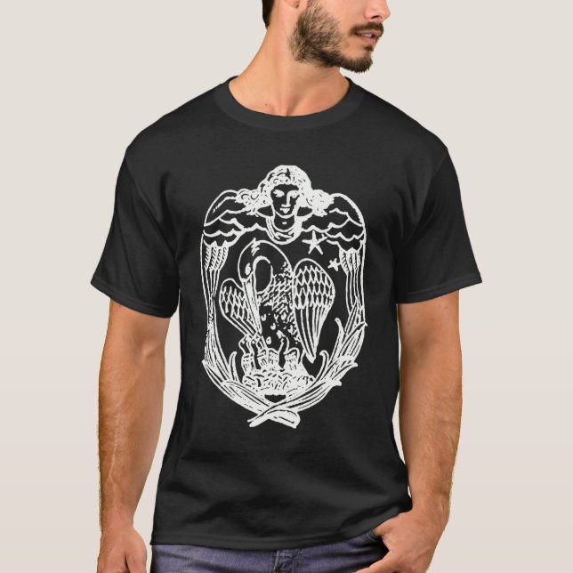 T-shirt Chemise chrétienne de symbole de pélican (Devant)