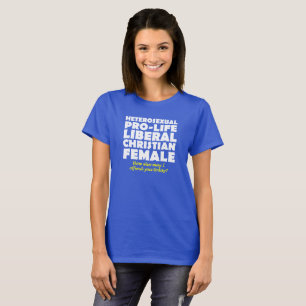T-shirt Chemise chrétienne féminine pro-vie humoristique
