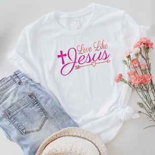 T-shirt Chemise chrétienne occidentale, amour comme Jésus