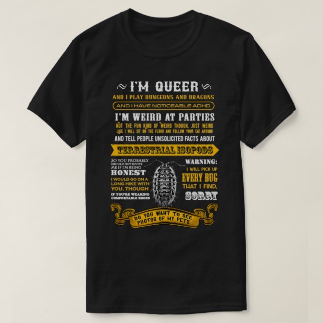 T-shirt Chemise ciblée extrêmement spécifique (Design devant)