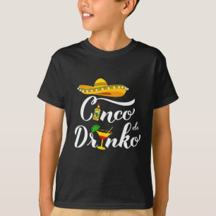 T-shirt Chemise Cinco De Mayo Femme Fille Enfants Fête Mex