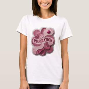 T-shirt Chemise citation INSPIRATION Rose Clair