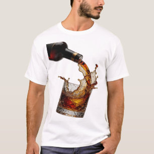 T-shirt Chemise citation Modern Gold WHISKY SPLASH