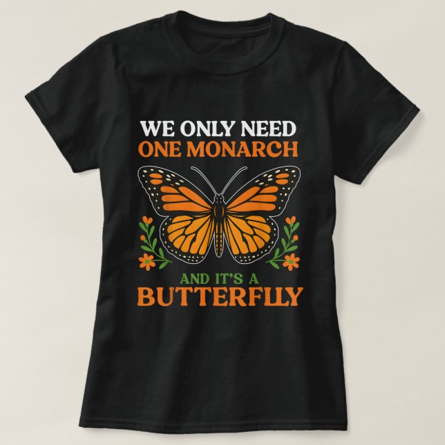 T-shirt Chemise Citation Papillon Monarque Amoureux de la  (Design devant)